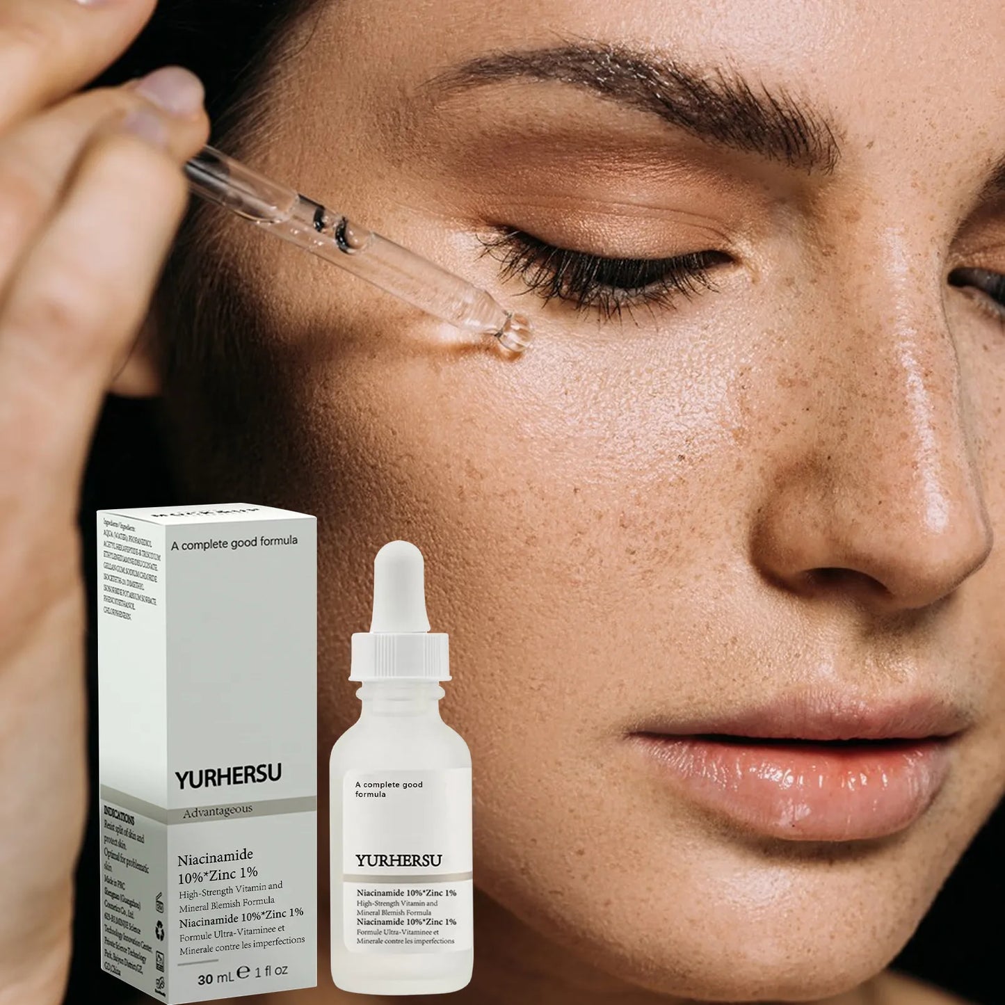 30ml Niacinamide 10% Zinc 1% Moisturizing Brightening Facial Essence Niacinamide Serum